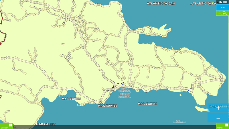 screen map Garmin Dominicana y Haiti