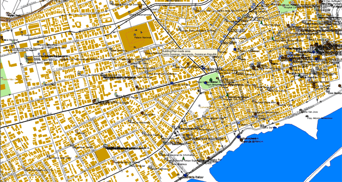 santo domingo review map, republica dominicana